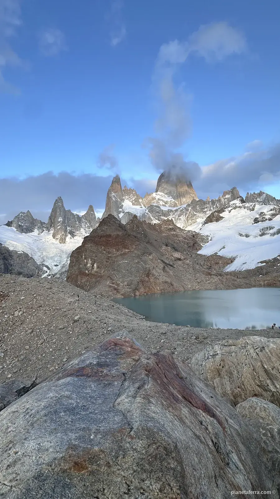 Il Fitz Roy dalla Laguna de los Tres, in Patagonia argentina