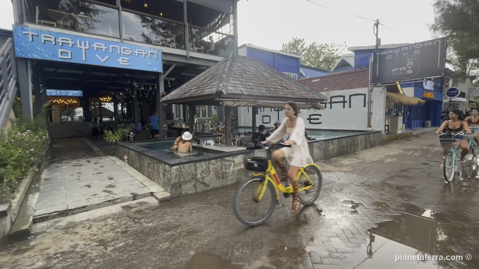 Centro diving PADI sulla spiaggia di Gili Trawangan