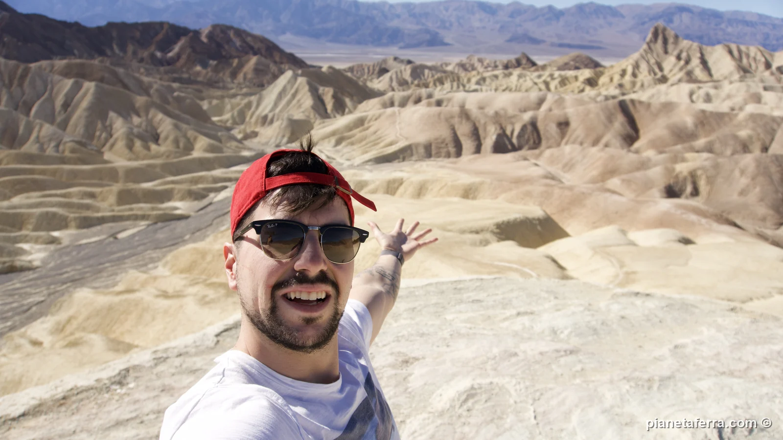 Le colline di Zabriskie Point nella Death Valley, a febbraio 2022