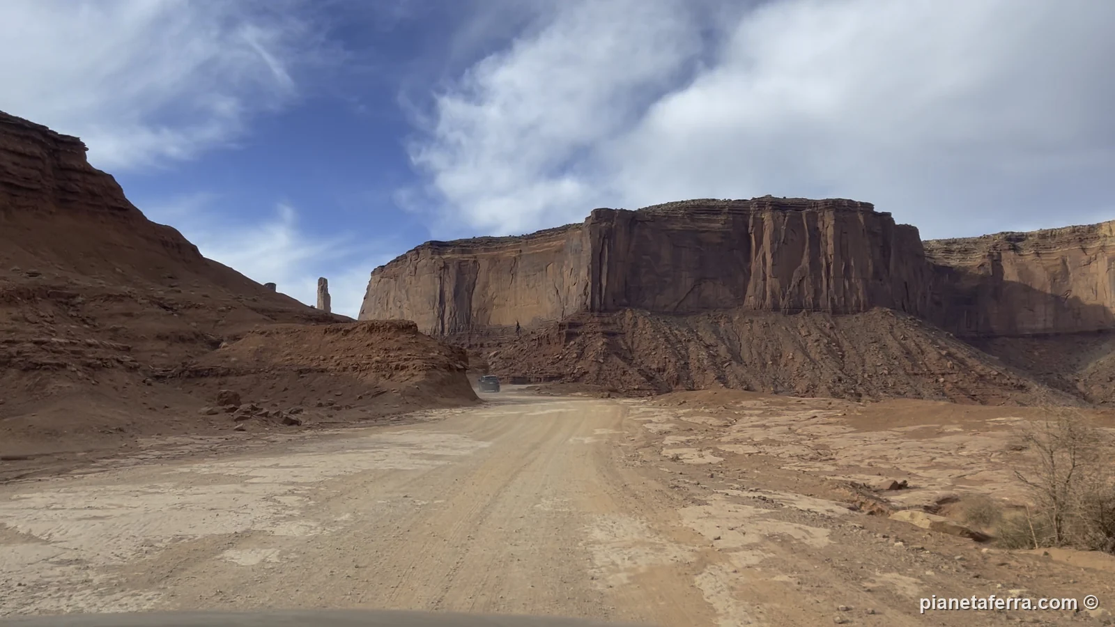 Le rocce della Monument Valley lungo la Valley Drive, a febbraio 2022