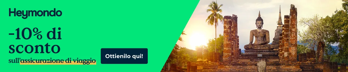 Heymondo - 10% di sconto sull'assicurazione di viaggio